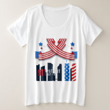 Patriot 9-11 Day Plus Size T-Shirt