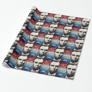 Patriot Abraham Lincoln Wrapping Paper