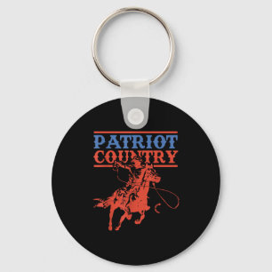 Patriot Country Funny Design  Key Ring