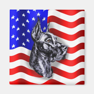 Patriot Dane Black Magnet