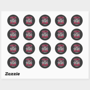 Patriot Day Never Forget 9 11 Classic Round Sticker