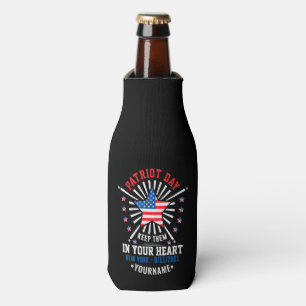 Patriot Day Never Forget September 11 2001 Bottle Cooler