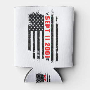 Patriot Day September 11th Vintage Flag 9 11 Can Cooler