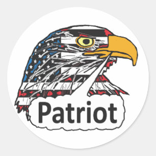 Patriot Eagle Classic Round Sticker