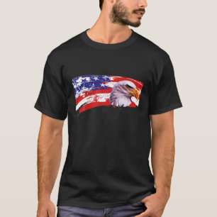 Patriot Eagle Shirt USA Flag Eagle Hawk American T