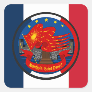 Patriot emblem Vive la France Square Sticker