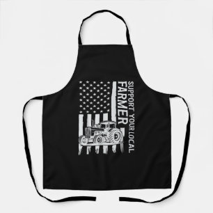 Patriot Farming Tractor USA Flag Farmer Father's D Apron