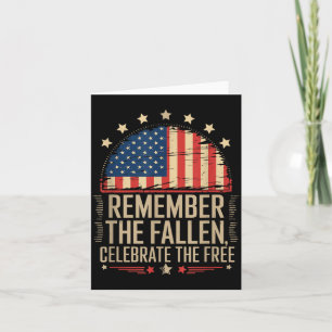 Patriot Flag Designs Memorial Day 4th of July Card