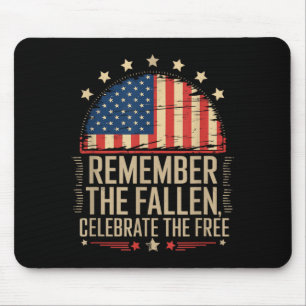 Patriot Flag Designs Memorial Day 4th of July Mouse Pad