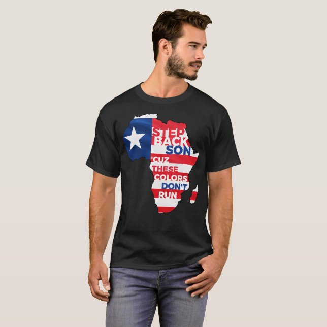 PATRIOT FLAG RED WHITE AND BLUE T-Shirt (Front Full)