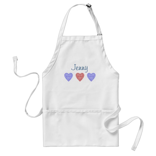 Patriot Hearts Personalised Apron (Front)