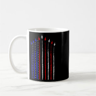 Patriot July 4th Fighter Jets Aeroplane Usa Flag K Coffee Mug