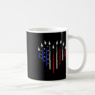 Patriot July 4th Fighter Jets Aeroplane Usa Flag K Coffee Mug