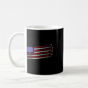 Patriot July 4th Fighter Jets Aeroplane Usa Flag K Coffee Mug