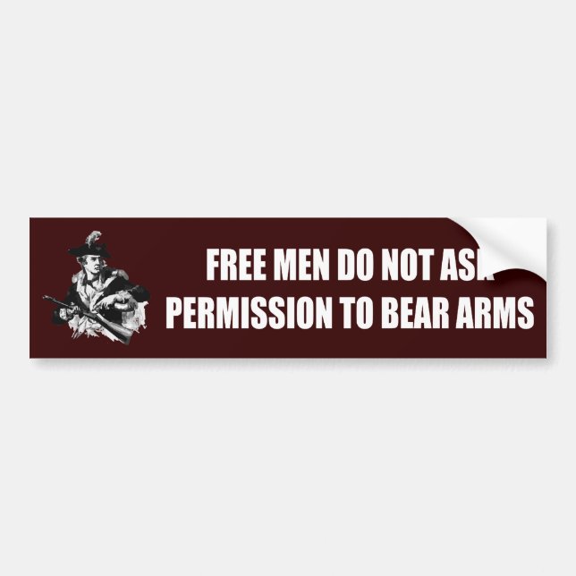 Patriot -Permission Bumper Sticker (Front)