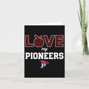 Patriot Pioneers Logo Love My Team Hs  Card