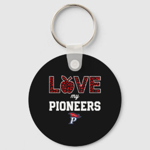 Patriot Pioneers Logo Love My Team Hs Key Ring