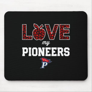 Patriot Pioneers Logo Love My Team Hs Mouse Pad