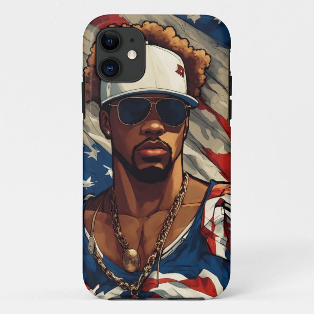 Patriot Pulse Case-Mate iPhone Case (Back)