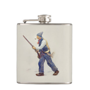 Patriot Quebec Rebellion 1837-1838 Henri Julien Hip Flask