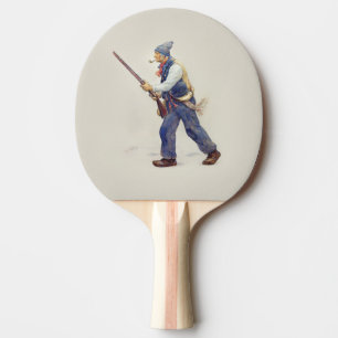 Patriot Quebec Rebellion 1837-1838 Henri Julien Ping Pong Paddle