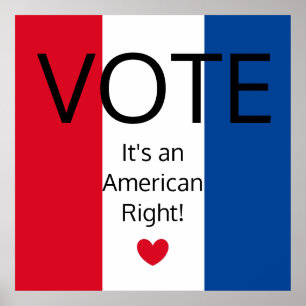 Patriot Red, White, and Blue: Poster