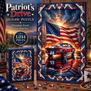 Patriot’s Drive Muscle Car 1,014 Piece Puzzle