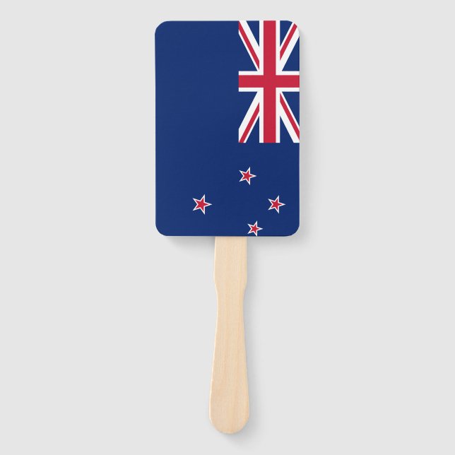 Patriot set of hand fans with flag of New Zealand (Front)