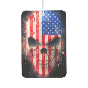 Patriot Skull Car Air Freshener