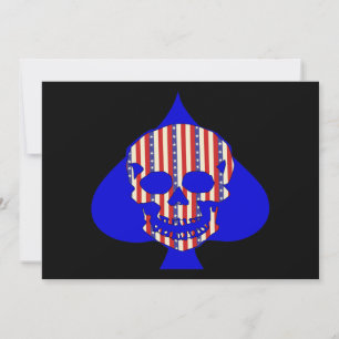 Patriot Skull Invitation