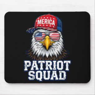 Patriot squad fourth of july eagle independence mouse pad