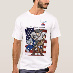 Patriot Taking Out the Communist! T-Shirt