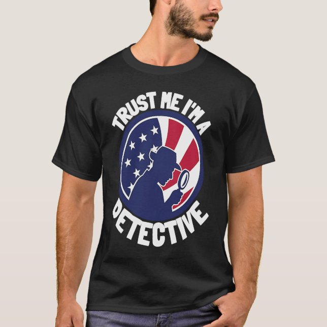Patriot USA Detective Spy And Private Investigator T-Shirt (Front)