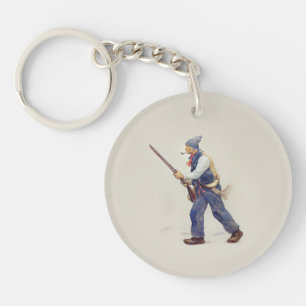 Patriote Québec Rébellion 1837-1838 Henri Julien Key Ring