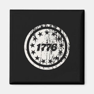 Patriotic 1776 America Retro 4th Of July Independe Magnet
