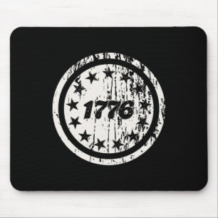 Patriotic 1776 America Retro 4th Of July Independe Mouse Pad