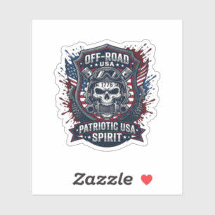 Patriotic 1776 Off Road Skull Monster Truck Heavy