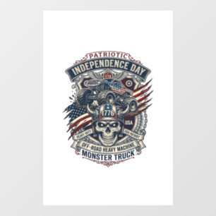 Patriotic 1776 Off Road Skull Monster Truck Heavy 