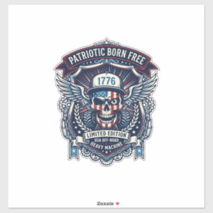 Patriotic 1776 Off Road Skull Monster Truck Heavy 
