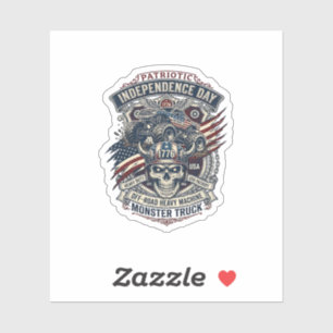Patriotic 1776 Off Road Skull Monster Truck Heavy