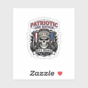 Patriotic 1776 Off Road Skull Monster Truck Heavy