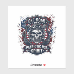 Patriotic 1776 Off Road Skull Monster Truck Heavy