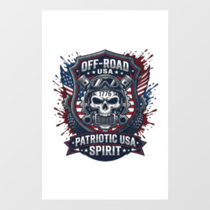 Patriotic 1776 Off Road Skull Monster Truck Heavy