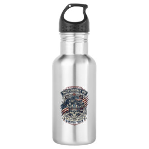 Patriotic 1776 Off Road Skull Monster Truck Heavy 532 Ml Water Bottle