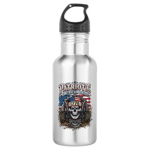 Patriotic 1776 Off Road Skull Monster Truck Heavy 532 Ml Water Bottle