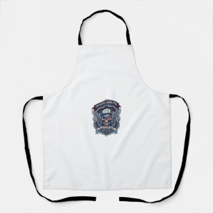 Patriotic 1776 Off Road Skull Monster Truck Heavy  Apron