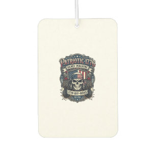 Patriotic 1776 Off Road Skull Monster Truck Heavy Car Air Freshener