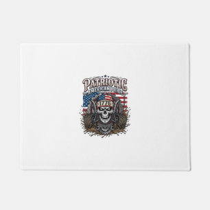 Patriotic 1776 Off Road Skull Monster Truck Heavy Doormat