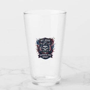 Patriotic 1776 Off Road Skull Monster Truck Heavy Glass