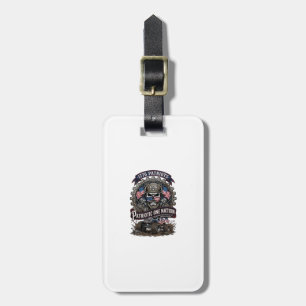 Patriotic 1776 Off Road Skull Monster Truck Heavy  Luggage Tag
